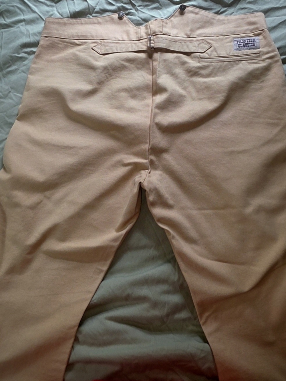 Western Trousers Tan Canvas Style